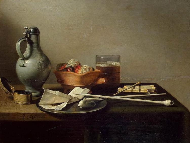 Pieter Claesz Tobacco Pipes and a Brazier France oil painting art